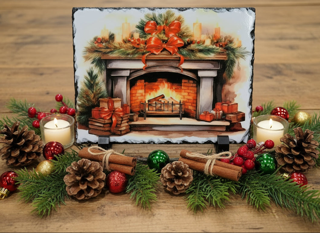 'CHRISTMAS FIREPLACE